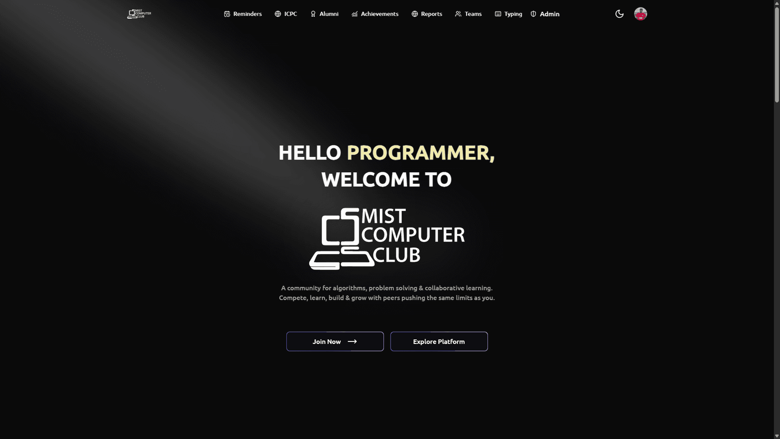 MCC Website preview